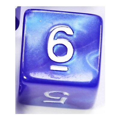 TLAMA games Hrací kostka šestistěnná perleťová Varianta: Modrá d6 – Zboží Mobilmania
