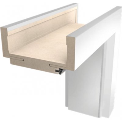 Naturel Obložková zárubeň 80 cm pro tloušťku stěny 8-10 cm bílá pravá O1BF80P – HobbyKompas.cz