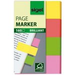 Štítky, papír, 4x40 listů, 20x50 mm, SIGEL „Brilliant“, smíšené barvy HN630 – Hledejceny.cz