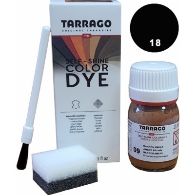TARRAGO na kůži-Color dye 25 ml, černá č.18 – Hledejceny.cz