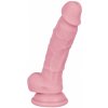 Dilda Sexy Elephant Silicone dildo s přísavkou a varlaty pro ženy