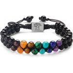 NAKY Shamballa náramek 7 čaker onyx N5526 – Zboží Mobilmania