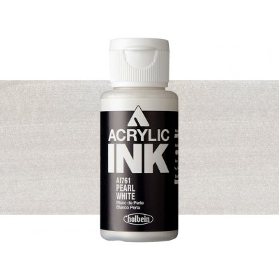 Holbein akrylový inkoust pearl white – Zboží Dáma