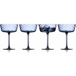 Lyngby Glas Sklenice na sekt Vienna Blue 4 x 300 ml