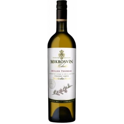 Mikrosvín Mikulov Müller Thurgau Pozdní sběr 2024 12% 0,75 l (holá láhev) – Hledejceny.cz