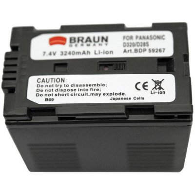 BRAUN BDP-PD320 3240 mAh baterie - neoriginální