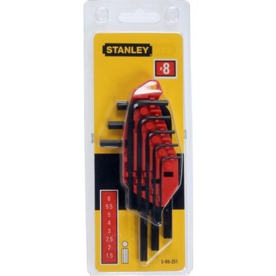Stanley klíče imbus sada 1,5-6mm 8 ks s držákem 625718/0-69-251 – Zboží Mobilmania