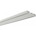 Záclonová kolejnička Alu, bílá, 2 drážková, 200 cm 31611 – Zboží Dáma