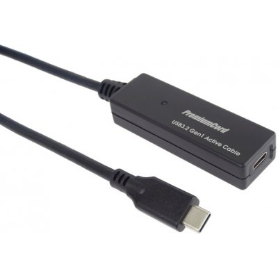 PremiumCord USB-C repeater a prodlužovací kabel Male-Female, 5Gbps 10m | ku31rep10 – Zboží Mobilmania