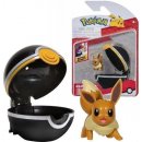 Jazwares Pokémon Eevee & Premier Poké Ball Clip 'N' Go