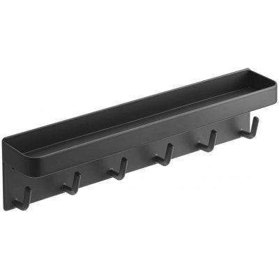 !!!Yamazaki Černý nástěnný věšák na klíče Smart s policí 6 x 24,5 cm – Hledejceny.cz