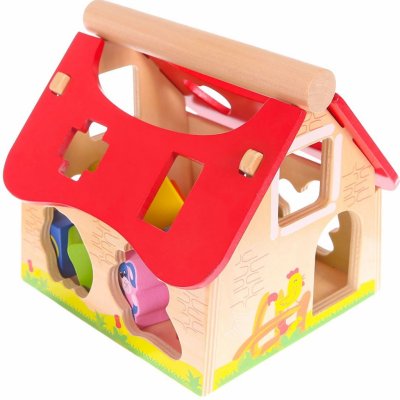 Eco Toys domek vkládačka Farma se zvířatky – Zboží Mobilmania