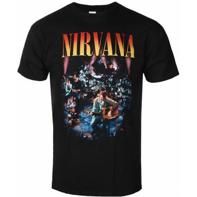 Rock Off tričko pánské Nirvana Unplugged Photo Black NIRVTS23MB