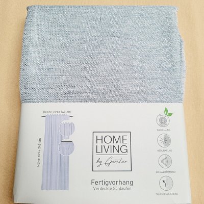 Luxusní hotový závěs HOME LIVING šedomodrá 140 x 245 cm – Sleviste.cz