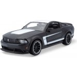 Maisto Ford Mustang Boss 302 matná čierna/biela 1:24 – Zboží Dáma