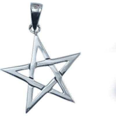 Peter Stone Stříbrný přívěsek okultní Pentagram. 99250509 – Zbozi.Blesk.cz