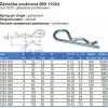 Závlačka Závlačka pružinová jednoduchá 8 mm, ZB Balení: 25 ks KGCH008000BO0