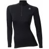 Dámské sportovní tričko Aclima Triko s dlouhým rukávem WarmWool Mock Neck shirt Woman Jet Blac