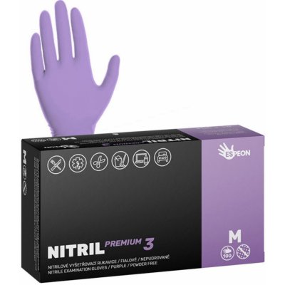 Espeon NITRIL PREMIUM3 nepudrované fialové 100 ks