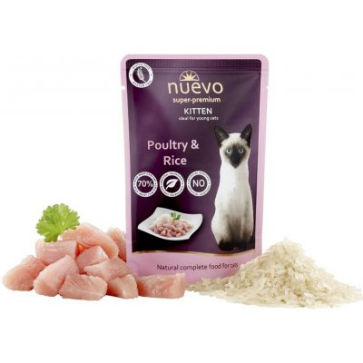 Nuevo Kitten Poultry with Rice 85 g