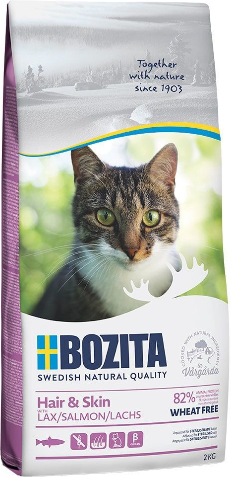 Bozita Hair & Skin bez pšenice 2 x 10 kg