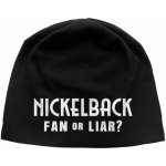 Razamataz beanie čepice NICKELBACK FAN OR LIAR černá JB212 – Hledejceny.cz