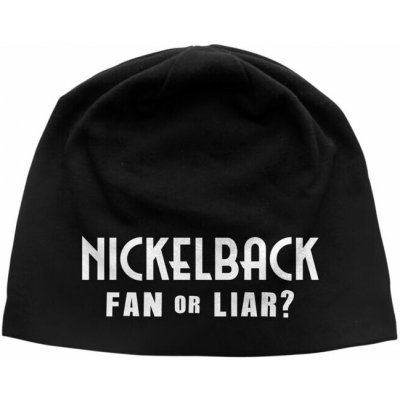Razamataz beanie čepice NICKELBACK FAN OR LIAR černá JB212 – Hledejceny.cz