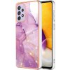 Pouzdro a kryt na mobilní telefon Samsung PROTEMIO 41627 IMD MARBLE Ochranný kryt Samsung Galaxy A23 / A23 5G PURPLE