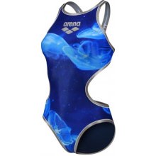 Arena One Floating Tech Back One Piece Silver white/Navy