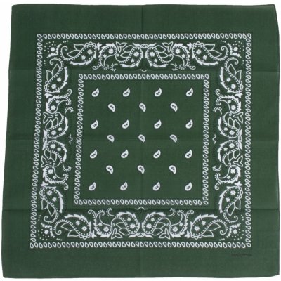 Bandana šátek zelená/bílá – Zboží Dáma