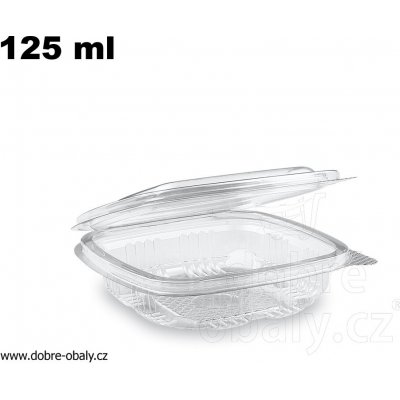 WIMEX miska hranatá průhledná s víčkem 125 ml PET – Zboží Dáma