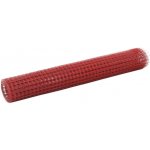 ZBXL Pletivo ke kurníku ocel PVC vrstva 25 x 1 m červené