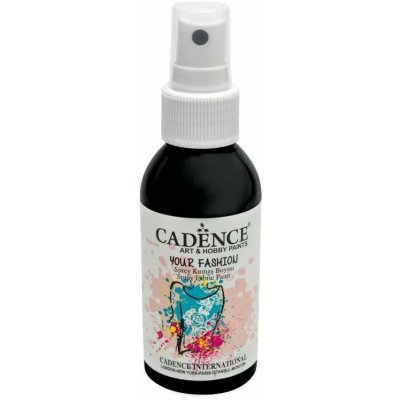 Cadence Your Fashion barva na textil ve spreji 100 ml černá – Sleviste.cz