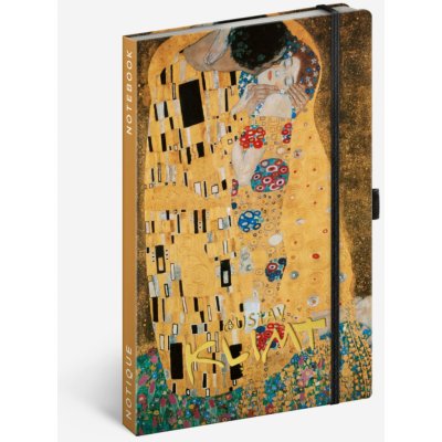 NOTIQUE Notes Gustav Klimt linkovaný 13 x 21 cm – Zboží Živě