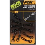 Fox Edges Obratlík Kwik Change Hook Swivels vel.11 10ks – Zboží Dáma