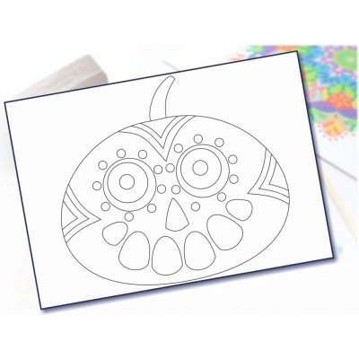 Radost v písku Šablona na pískování dýně muerto 3 A4 210 x 297 mm – Zboží Mobilmania