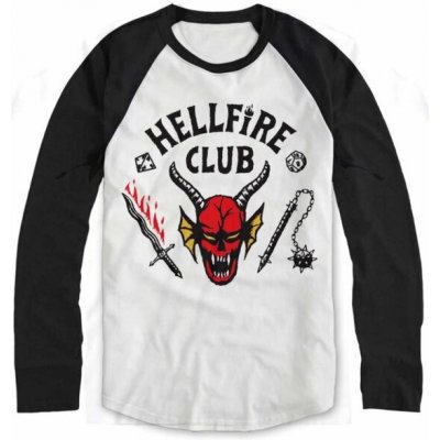 Tričko Stranger Things Hellfire Club Crest STR03004BSWMM – Zboží Mobilmania
