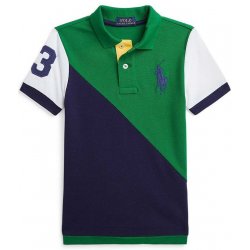 Dětská bavlněná polokošile Polo Ralph Lauren zelená