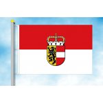 LIBEA, s.r.o. Salzbursko vlajka Rozměr: 40×60 cm, Uchycení: Karabiny na stožár – Hledejceny.cz