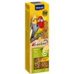 Vitakraft KRÄCKER tyčinky STŘEDNÍ PAPOUŠEK kiwi & citrus 180g – Sleviste.cz