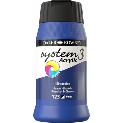 Daler Rowney System3 akrylová barva ultramarine blue 500 ml 1 ks – Hledejceny.cz