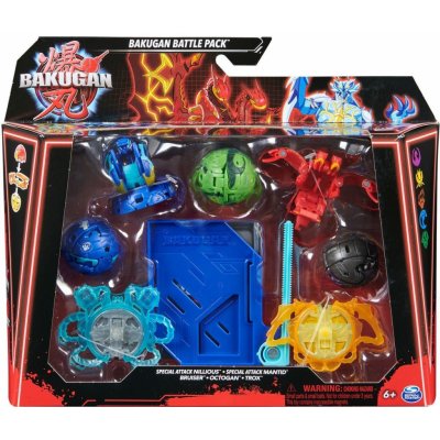 Bakugan balení speciální útok S6 Nillious Mantid Bruiser Octogan Trox – Zboží Mobilmania
