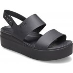 Crocs Crocs Brooklyn Low Wedge Sandals Dámské Black Black – Zboží Mobilmania