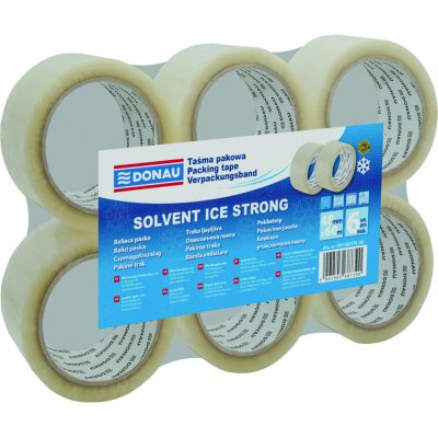DONAU Balicí páska Solvent 48 mm x 60 m čirá – Zboží Dáma