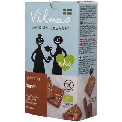 Vilmas Swedish Organic Bio Švédské krekry se skořicí 90 g – Zboží Mobilmania