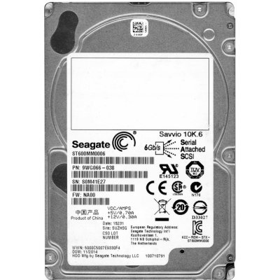 Seagate Savvio 10K.6 600GB, 2,5", SAS, 10000RPM, 64MB, ST600MM0006 – Hledejceny.cz