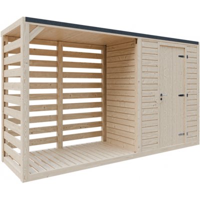 Dřevník MODERN se skladem na míru – Zboží Mobilmania