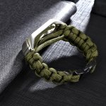 Xiaomi Mi Band 5/6 náhradní náramek Paracord Army Green MBCZ-5PARAG