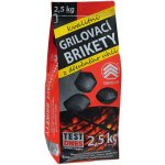 Servis Les grilovací brikety, dřevěné uhlí, 2,5 kg – Zboží Dáma