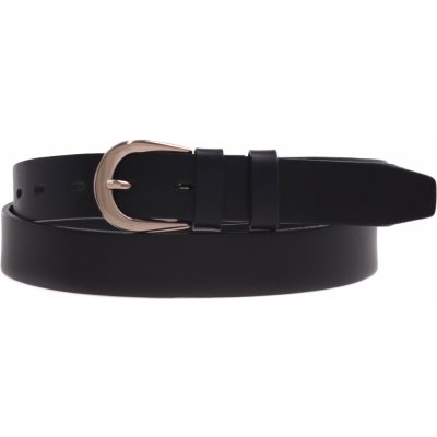 Dámský kožený opasek Špongr 3011 černý – Zboží Dáma